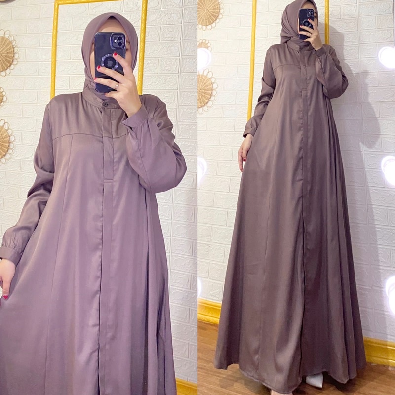 Gamis SHOFY, Bahan shakila premium. LD 110 PB 140