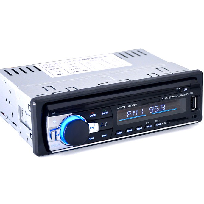 Taffware Tape Audio Mobil Multifungsi Bluetooth MP3 FM Radio - JSD-520 - Black