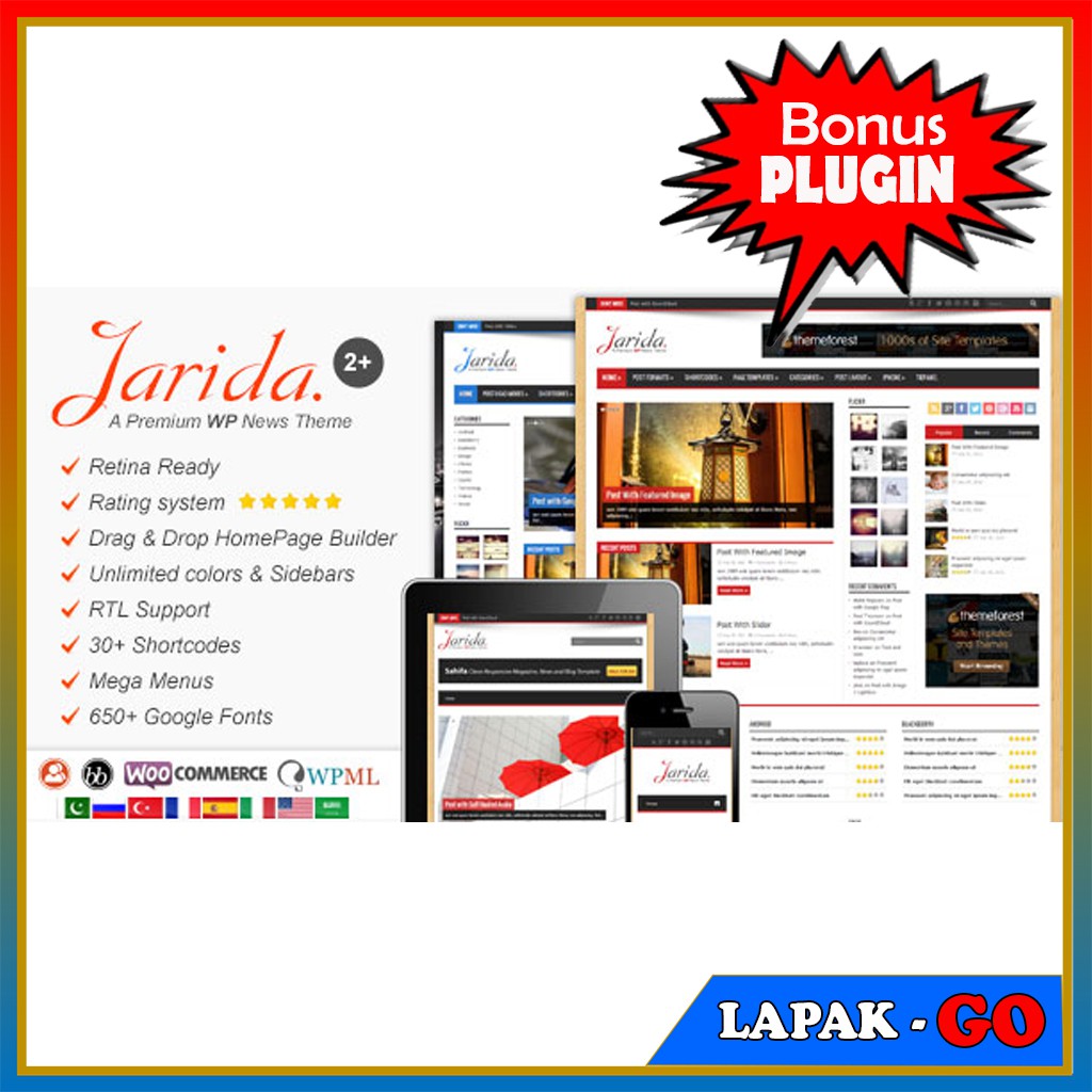 Template JARIDA News, Magazine, Blog | Premium Wordpress Template