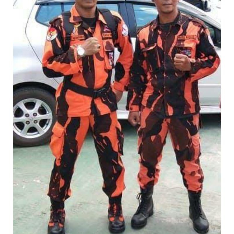 KEMEJA LORENG PEMUDA PANCASILA L.PANJANG - KEMEJA PEMUDA PANCASILA LORENG  - KEMEJA LORENG PP