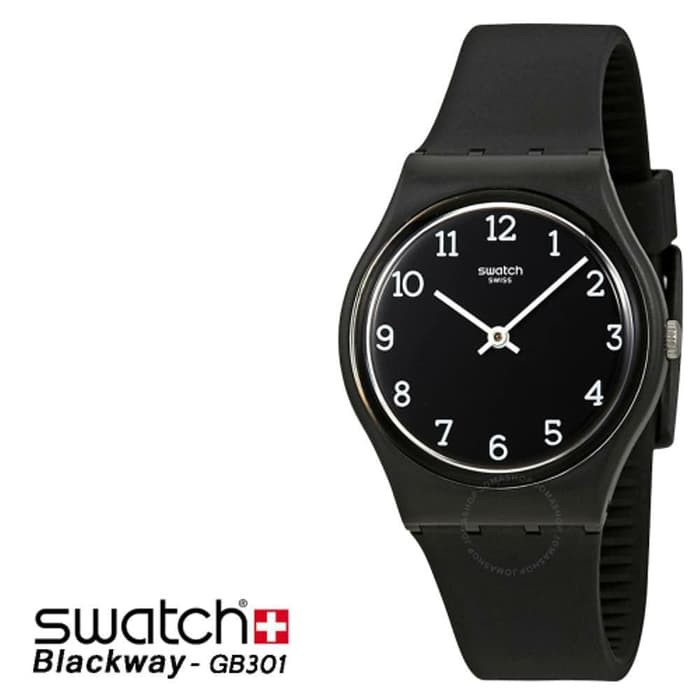 Jam Tangan Swatch GB301 BLACKWAY Original