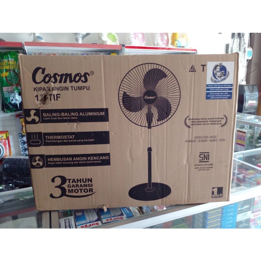 KIPAS ANGIN BERDIRI COSMOS 18TIF BESI STANDFAN COSMOS 18&quot; 18 INCH BESI