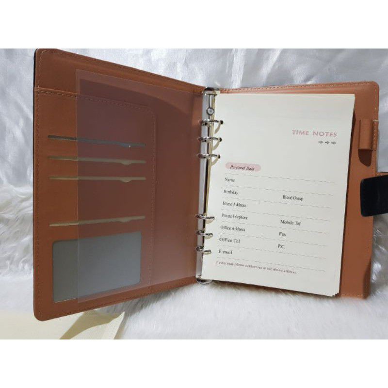 AG 02 Agenda Kulit Exclusive / Agenda Binder Kulit / Notebook Kulit dpt dicustom Logo Perusahaan