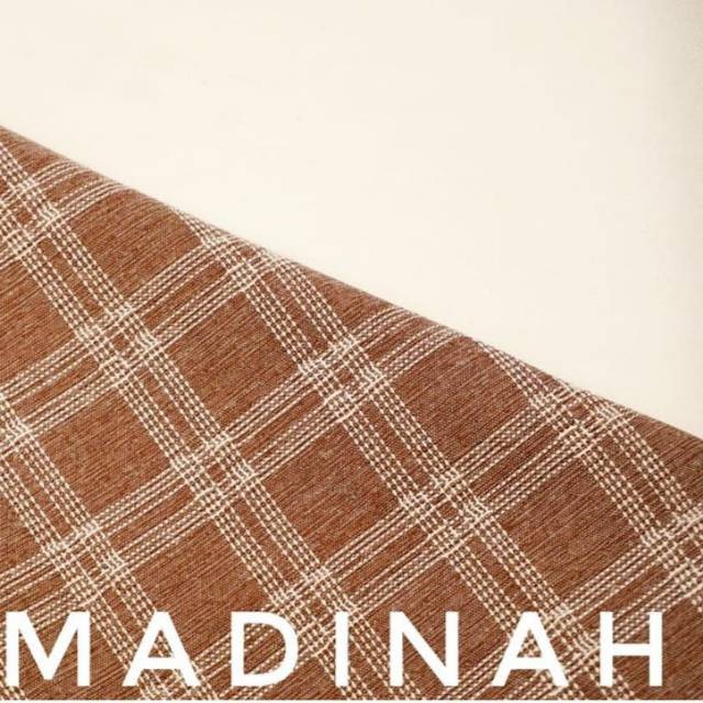 Kain Katun Madina Motif Kotak-Kotak Meteran/ Katun Madinah Kotak