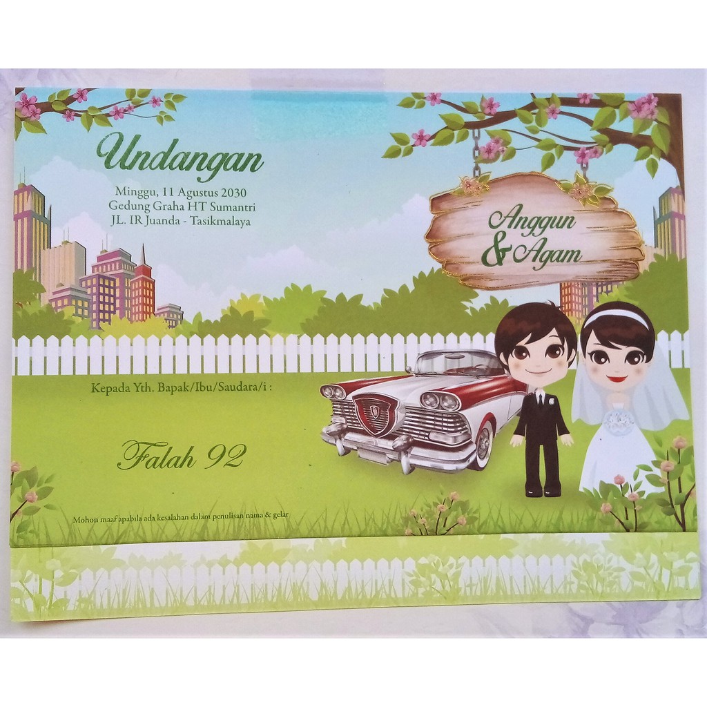 Undangan Pernikahan Wedding Invitation Falah 92