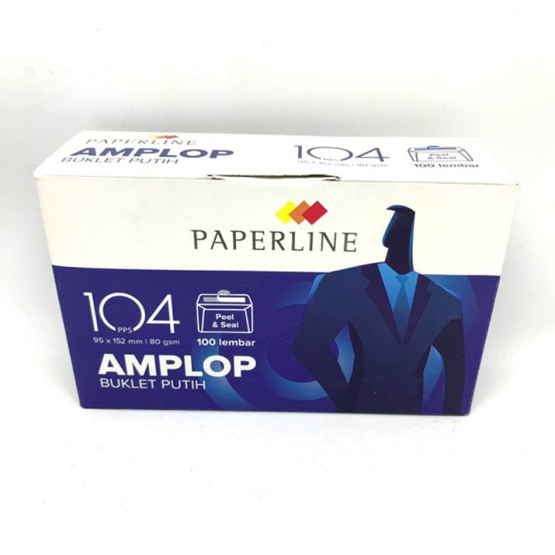 

amplop paperline 104 putih polos isi 100 lembar