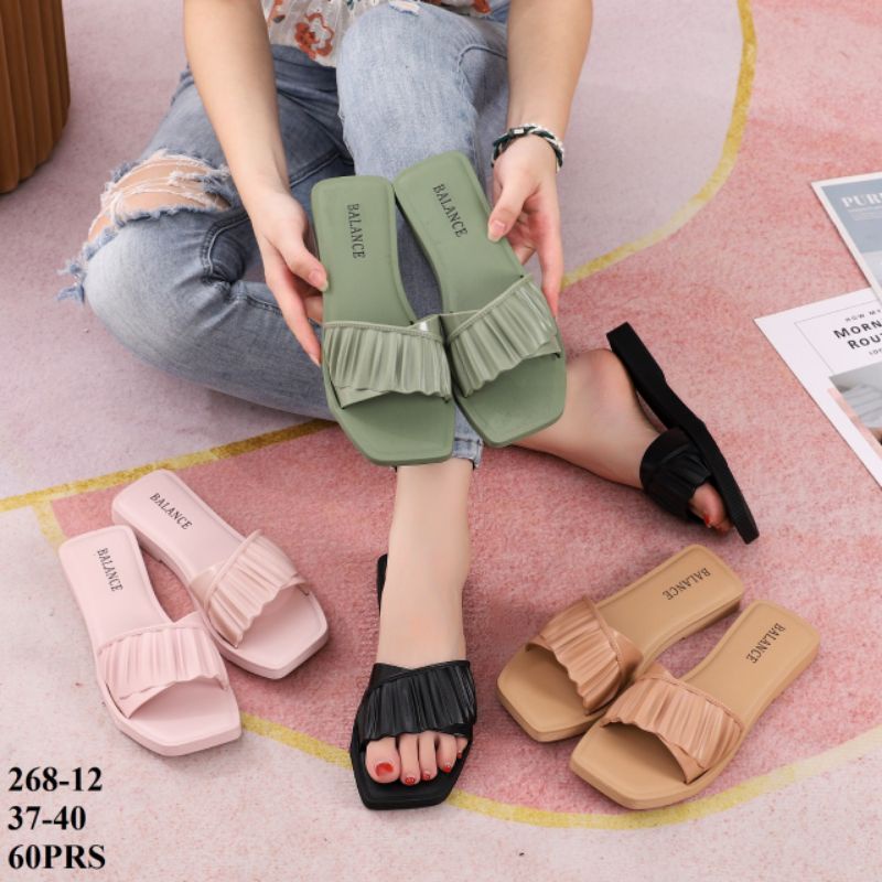 Sandal wanita jelly Balance Klise 268