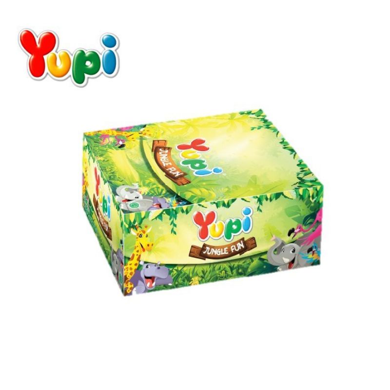 YUPI JUNGLE FUN 24'S SNACK HAMPERS LEBARAN GOODIE BAG ULTAH JELLY SWEET MARSHMALLOW