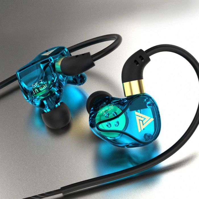 QKZ SK7 IEM Earphone Basshead - with Mic - Dynamic Driver  - Garansi Resmi 6 Bulan