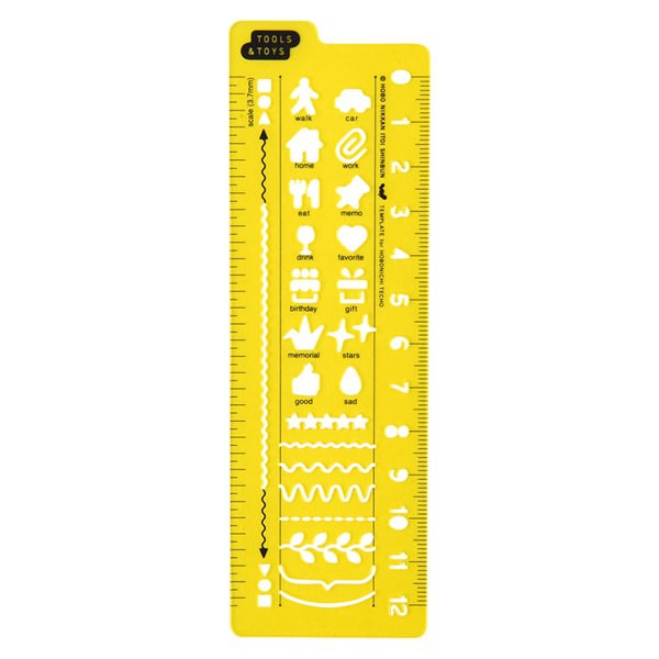

Hobonichi Techo Stencil Ruler 12cm