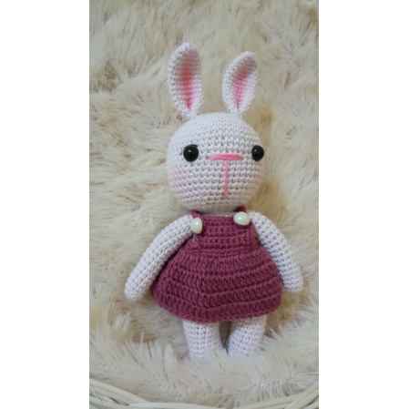 ANNIE BUNNY DOLL / Amigurumi bunny/Boneka Rajut Kelinci