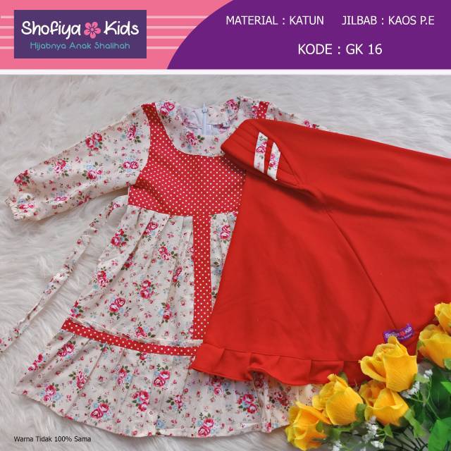 GK16 Gamis Katun Shofiyakids