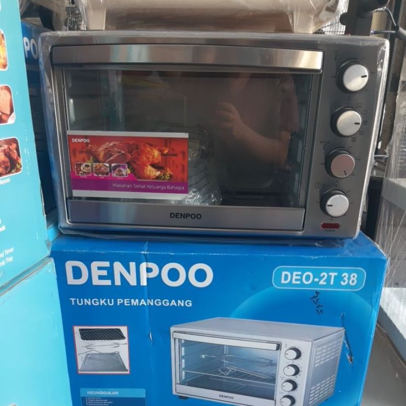 Oven Listrik Denpoo DEO-2T38 38 Liter Stainless Steel