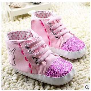 [JOYLEEN BEBE] Prewalker Boots Rabbit Gliter /Sepatu anak 1-2tahun/sepatu prewalker lucu import