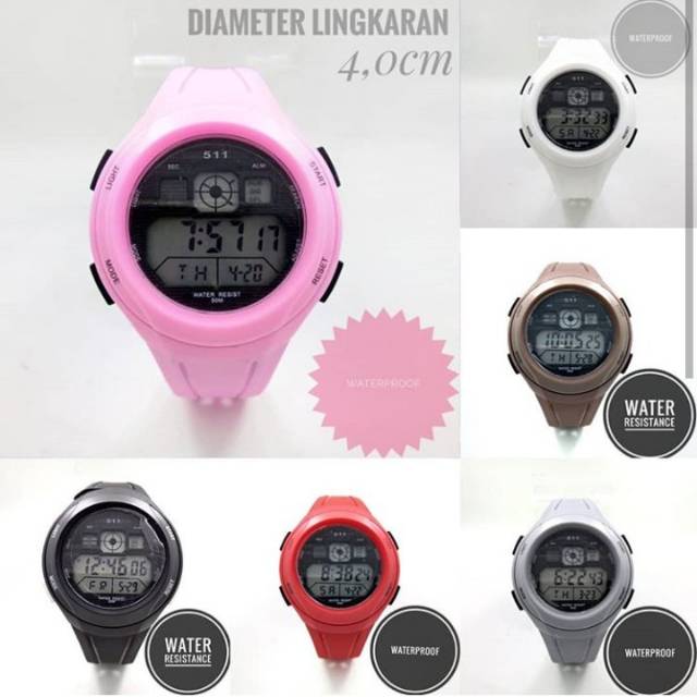 Jam tangan waterprop digital pria dan wanita merk 5.11