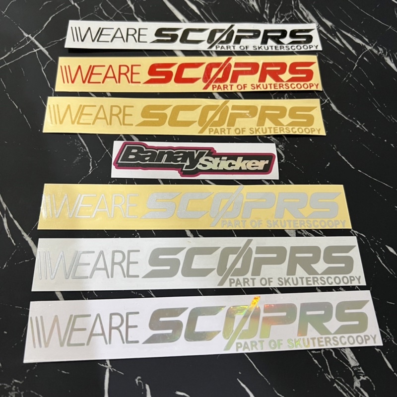 STICKER WE ARE SCOPRS CUTTING