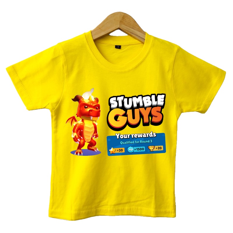 KAOS ANAK LAKI LAKI &amp; PEREMPUAN STUMBLE GUYS 4 WARNA
