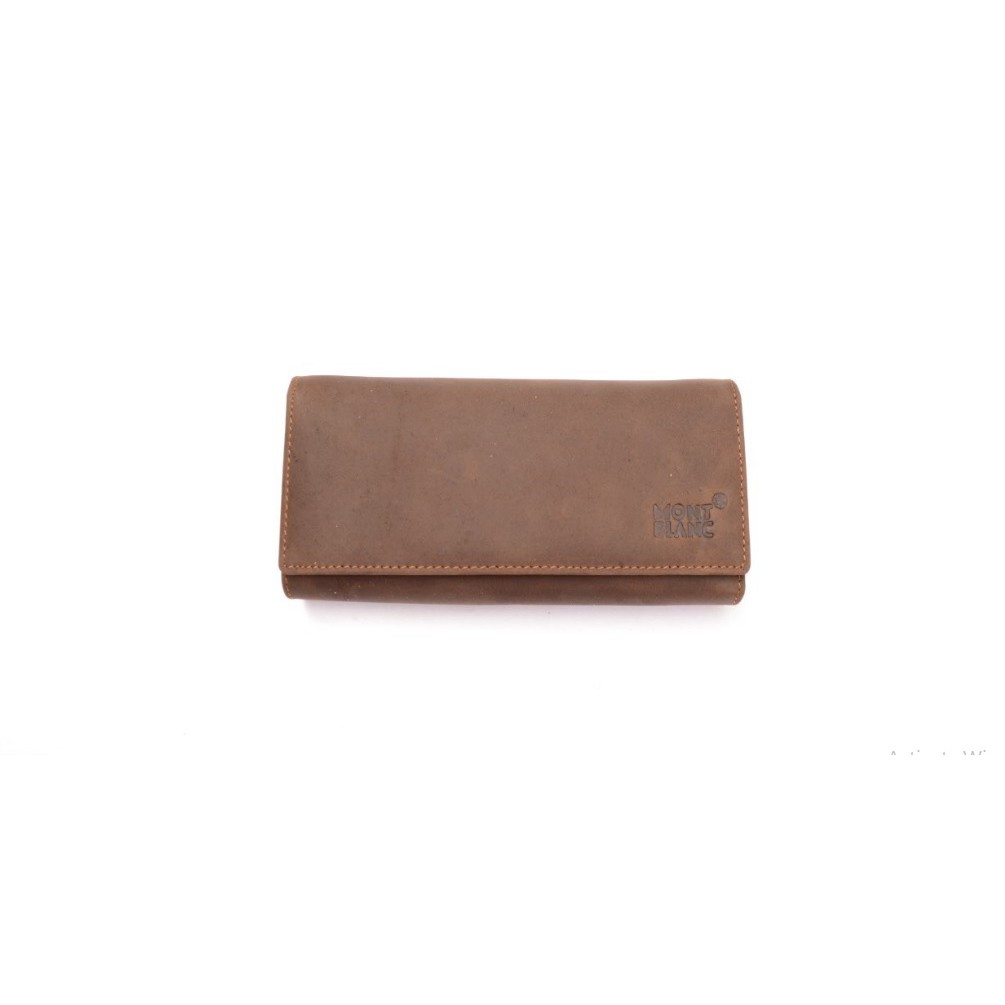 Dompet Kulit Wanita Branded Montblanc Cokelat Havana