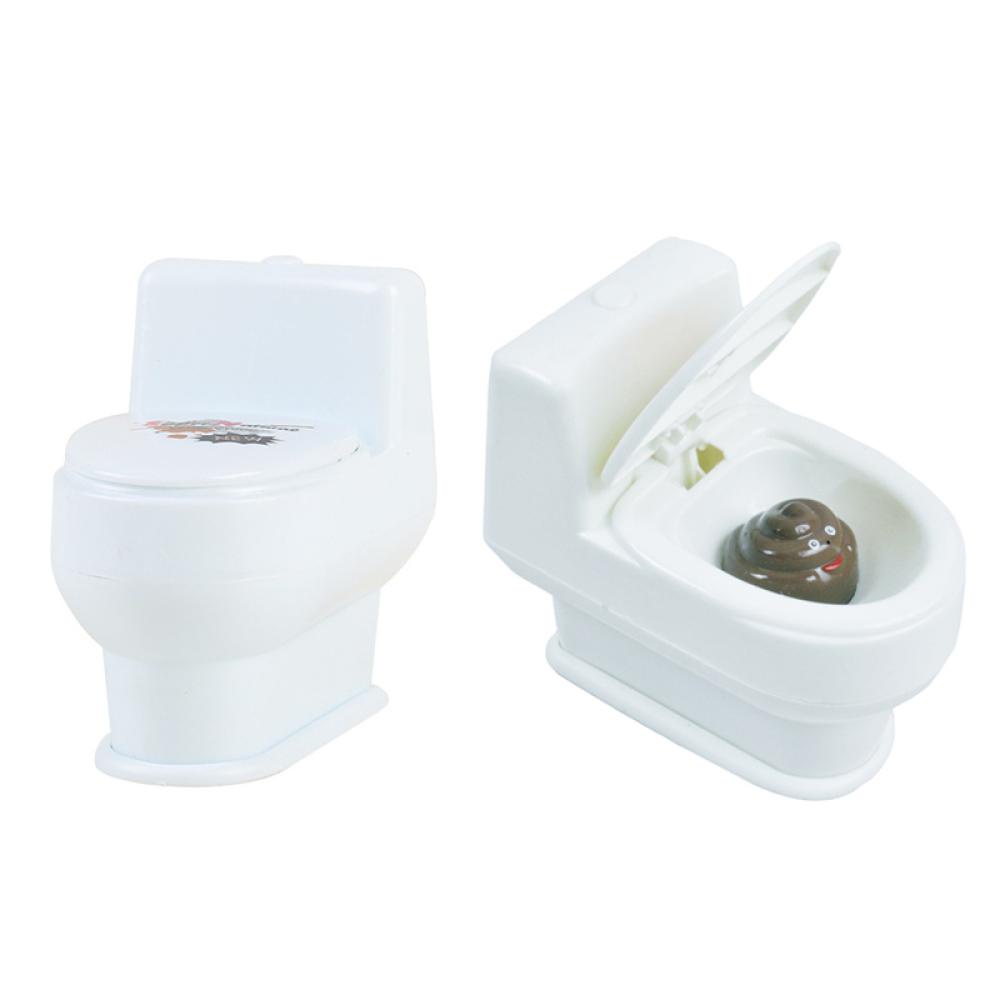 Timekey Mainan Simulasi Toilet Mini Semprot Air Untuk Lelucon Halloween A7W8