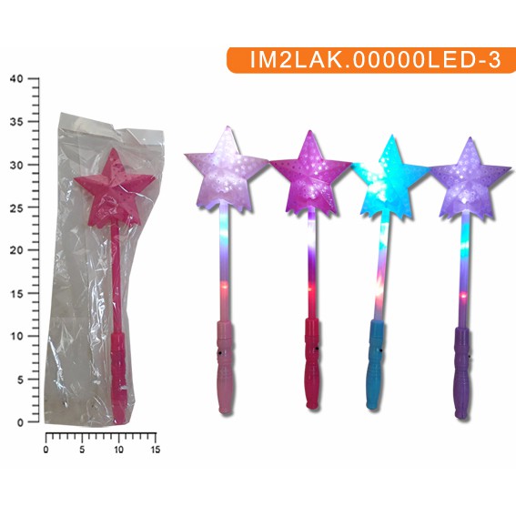 Mainan Tongkat Peri dengan Lampu LED / Tongkat peri nyala + baterai