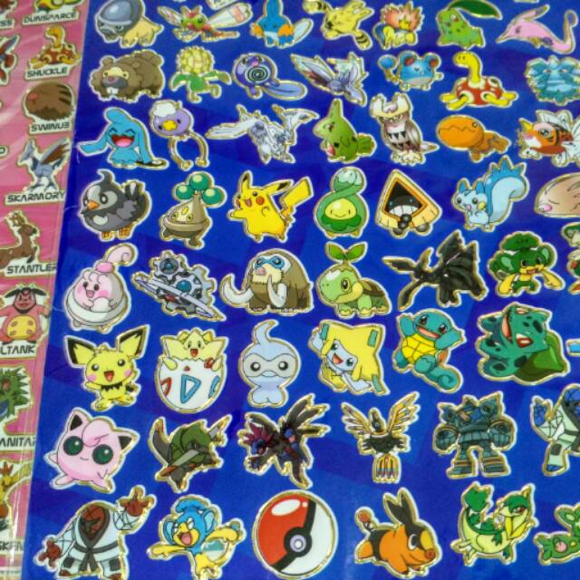 

Sticker/stiker pokemon/pikachu/pocket monster