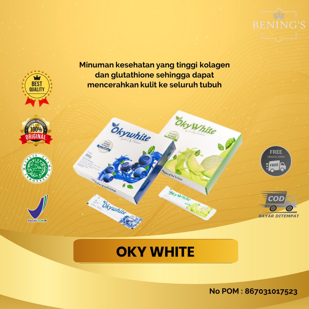 PROMO Oky White Benings Clinic Bening Skincare Okywhite  Oky Pratama – 15 Sachet @15 gr Benings Clin