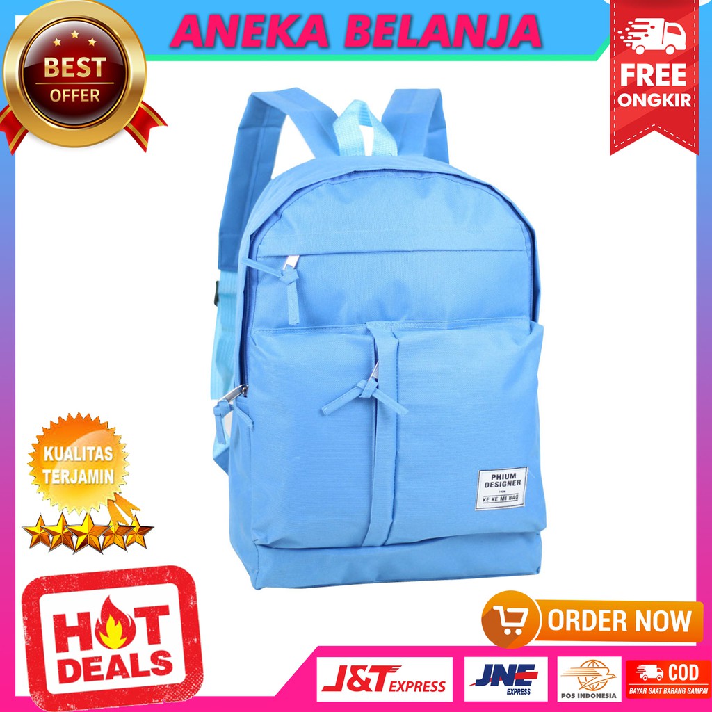 Ready Stock Tas Cewek Kekinian Phium Biru Kece Stylish Casual Ekonomis Terbaru Multifungsi Tas Keren