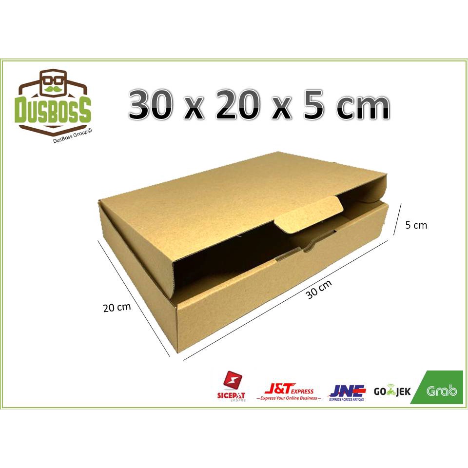 Kardus karton uk.  30 x 20 x 5 cm -- Die Cut dan easy usage -- kotak pakaian-4