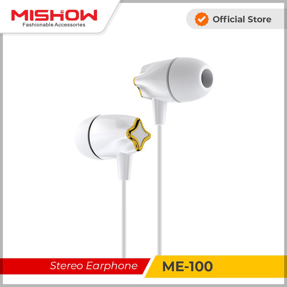 Advance Digitals MISHOW Earphone / Headset  Me-100  ExtraBass with Mic Garansi Resmi 1 tahun