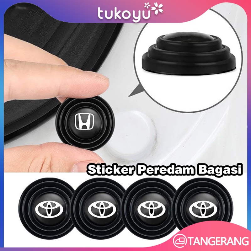 【4PCS Dengan Logo】Gasket Pintu Mobil/Car Door Shock Absorber Gasket/Gasket Peredam Kejut Pintu Mobil