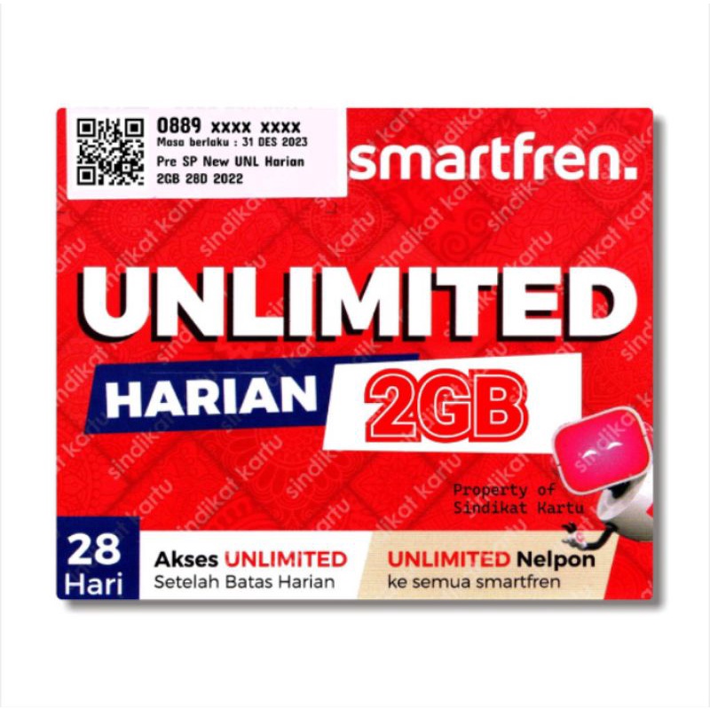 kartu perdana Smartfren 2gb unlimited
