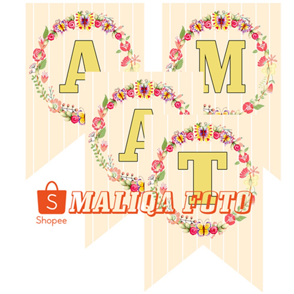 Flag Banner Aqiqah / Flag AQIQAH / CUSTOM BANNER / bunting flag aqiqahFlag