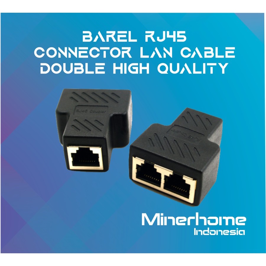 Barel Coupler Konektor RJ45 Sambungan Kabel LAN High Quality