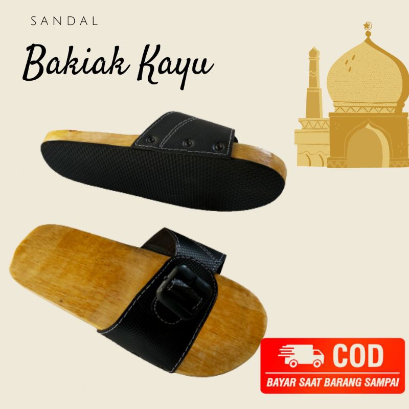 sandal wudhu bakiak sandal kayu bakiak sendal wudhu kayu sendal wudhu kayu bakiak tradisional