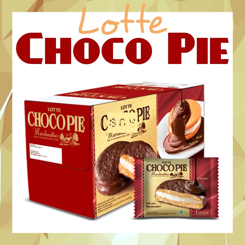 

《OS3》 Lotte Choco Pie 56 gram Original | Richeese keju