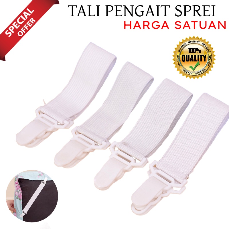 [M7] Tali Stap Jepitan Pengait Ujung Sprei / Karet Pengait Sudut Sprei / Tali Sprei Kasur