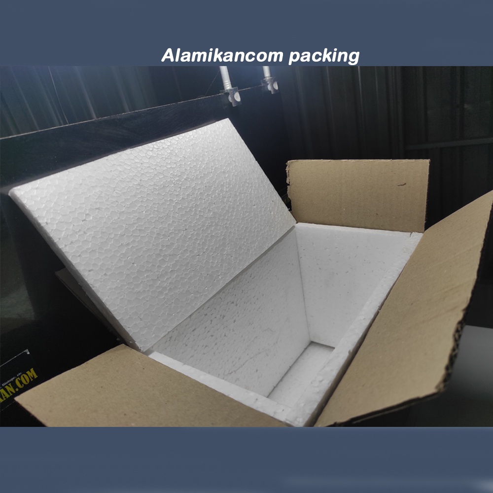 

Kardus Packing + sterofoam Aman