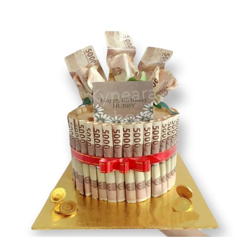 

money tart / money cake / kado cake ultah