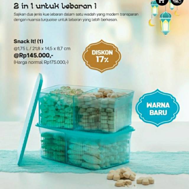 Promo Tupperware bulan Mei 2019 snack it 1pcs