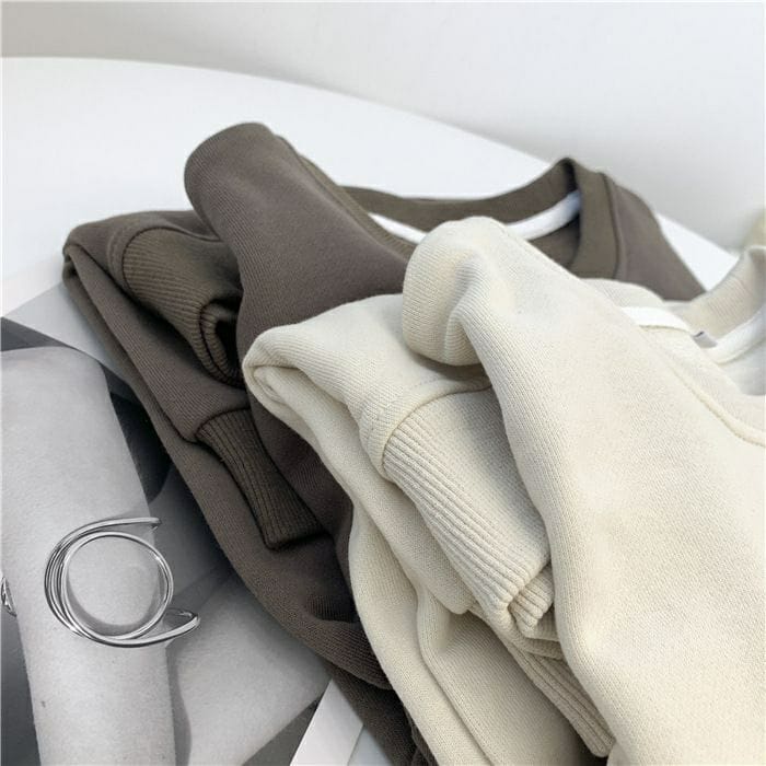 Tq88indonesia Baju Sweater Wanita Kekinian / COMPOSITION FLEECE SWEATER / Sweater Cewek / Switer Wanita