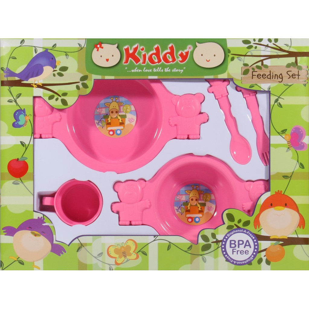 Kiddy Feeding Set / Tempat Makan Bayi Beruang  - 82009