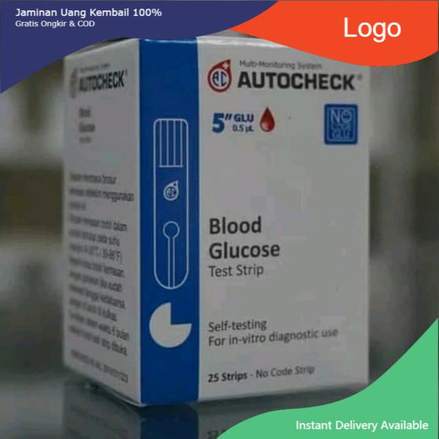 STRIP AUTOCHECK GULA DARAH / AUTOCHECK GULA / AUTOCHECK STRIP / AUTOCHECK GULA DARAH (ISI 25 STRIP)