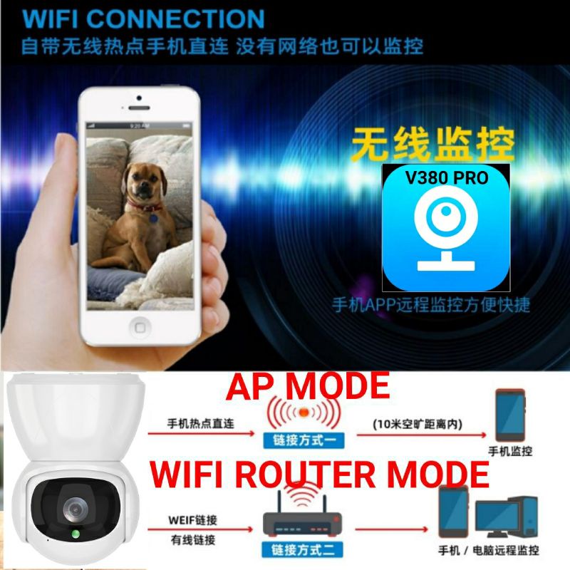 V380 PRO Ip Camera Mini 2Mp Full HD 1080p Wireless Snowman Ip Cam Cctv Wifi Indoor