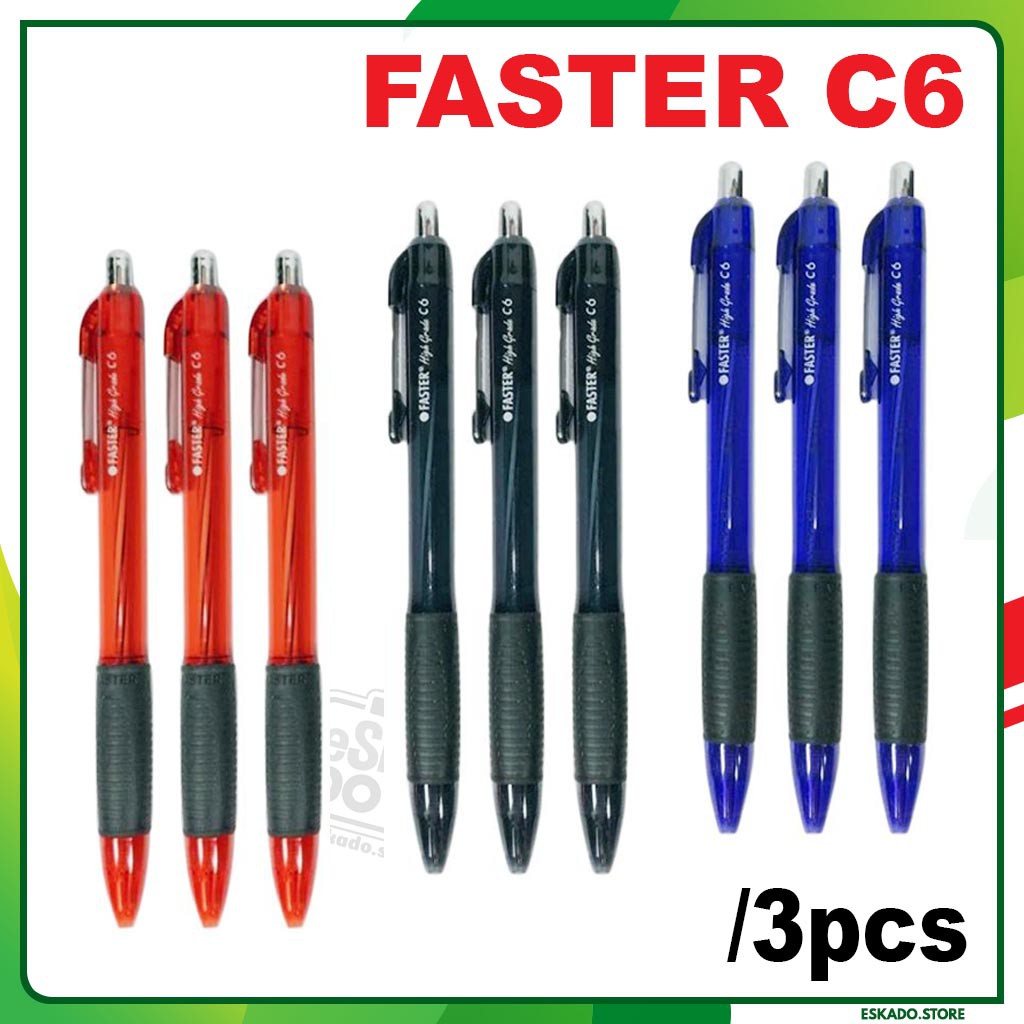 Ballpoint / Pulpen Faster C6 (isi 3) 1 Warna