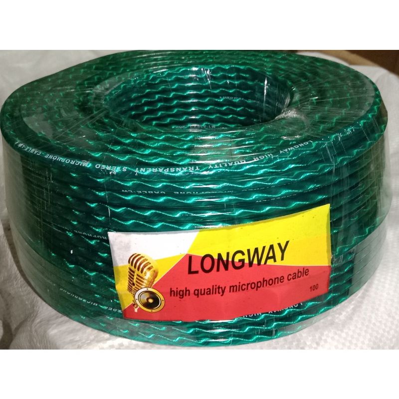 KABEL MICROPHONE STEREO TRANPARAN METERAN/ HARGA PERMETER/ KABEL AUDIO