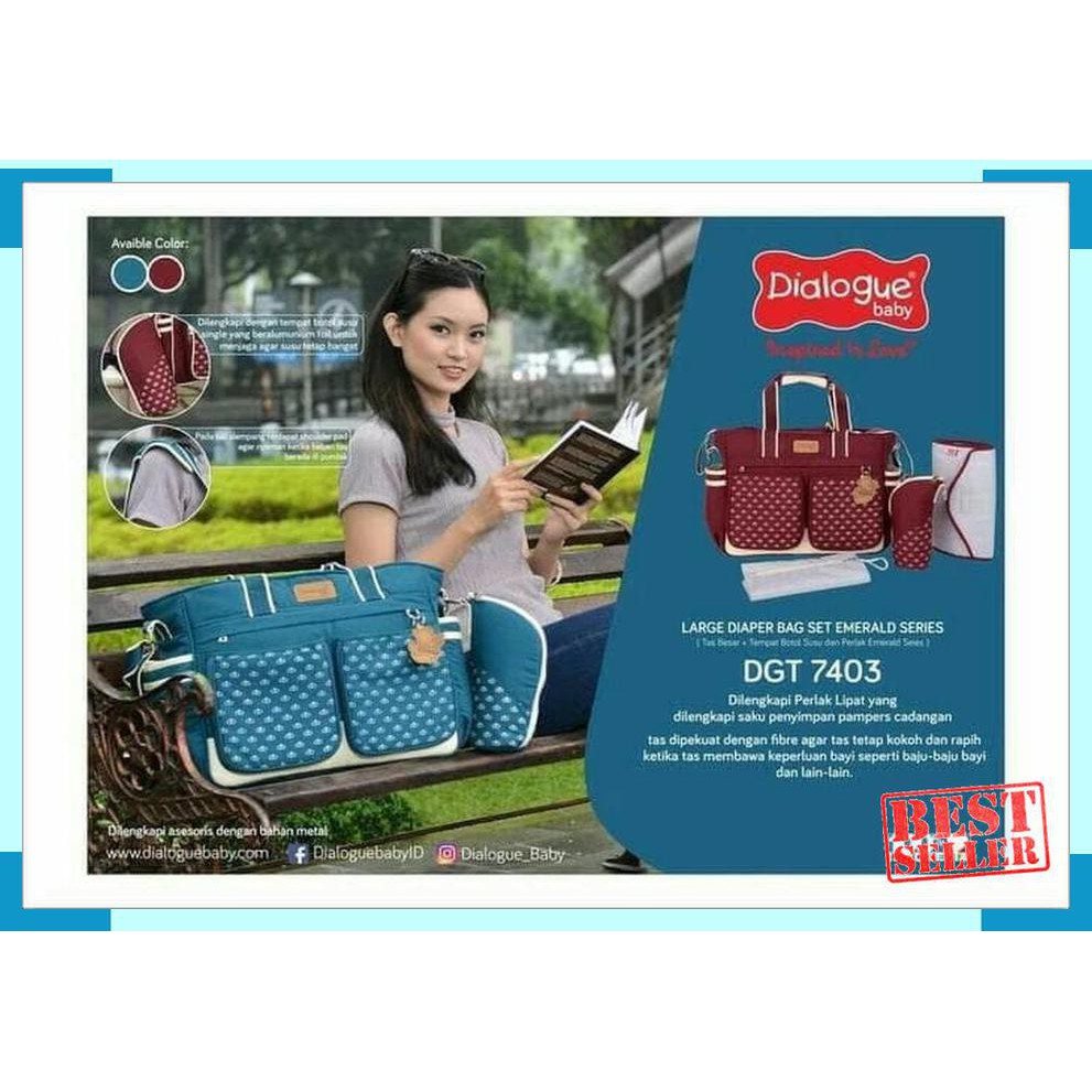 baju bayi Dialogue Baby Tas Besar Perlengkapan Bayi Emerald Series DGT 7403 fast respon