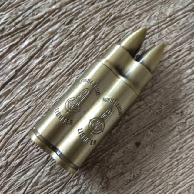 Korek Api Gas Bara Peluru Dua