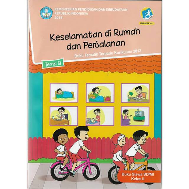 Buku Tematik Tema 8 kelas 2 SD/MI Semester 2 Kurikulum 2013 Revisi 2017.