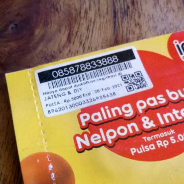 nomer cantik indosat triple 888