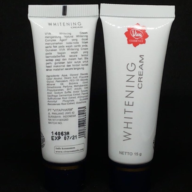 `ღ´ PHINKL `ღ´ 【v】【i】【v】【a】 Viva whitening cream pemutih kulit melembabkan day night krim